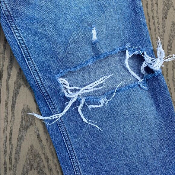 Abercrombie & Fitch the ankle straight ultra high rise size 8 short medium wash - Picture 2 of 6